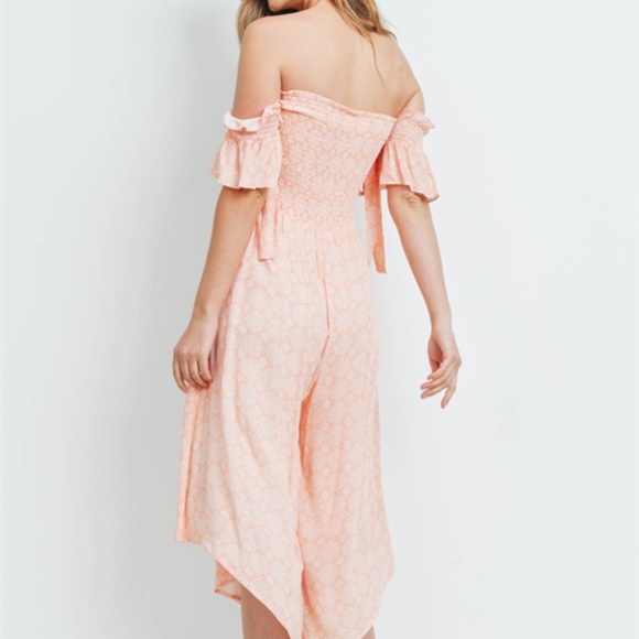 PEACH WHITE ROMPER - Picture 5 of 14